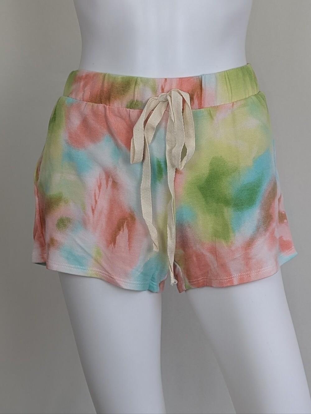 1.4.3. Story by Line Up Tie-Dye Casual Lounge Shorts With Pockets